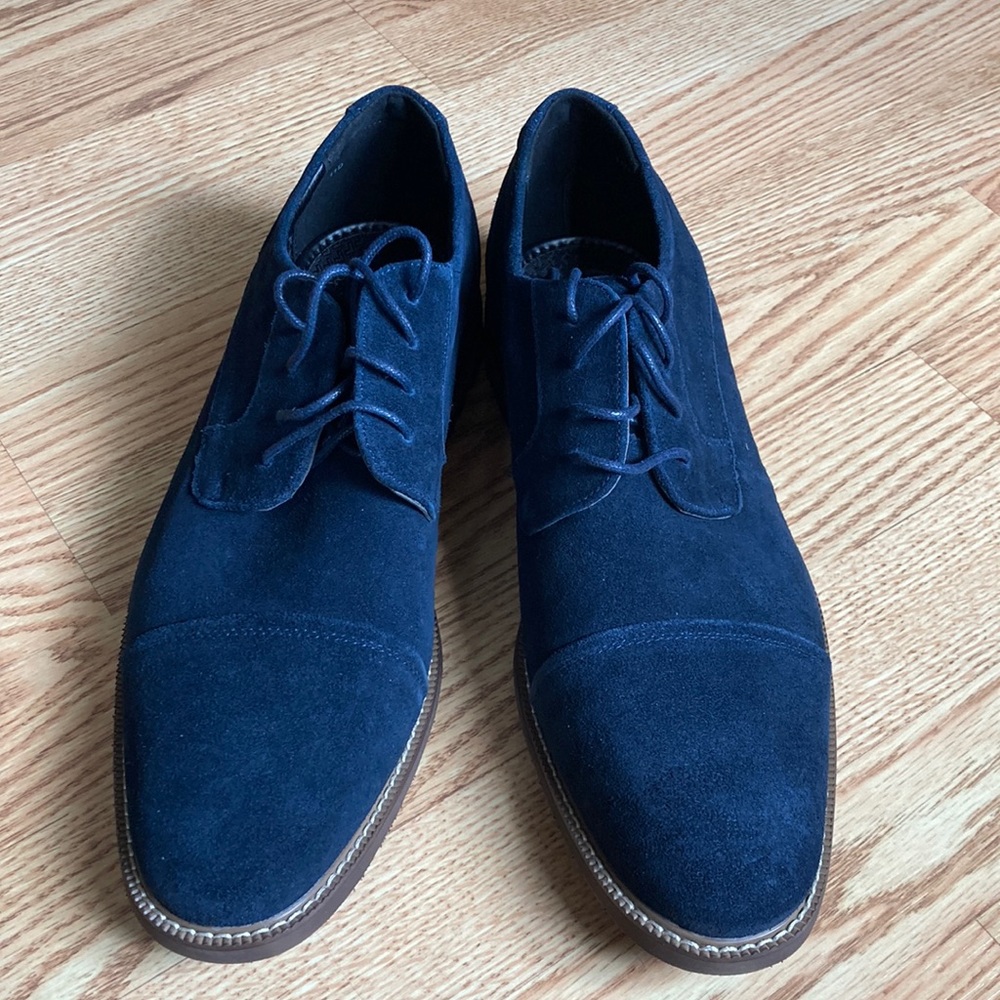 Carlo Morandi blue suede shoes